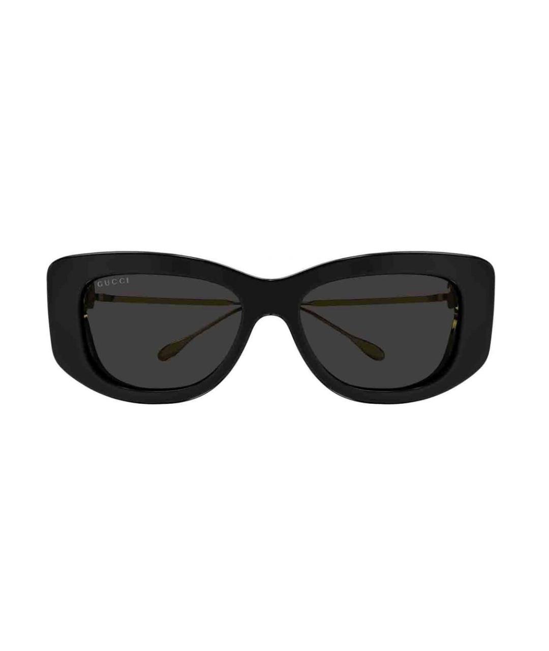 GUCCI Черные пластиковые солнцезащитные очки, фото 2