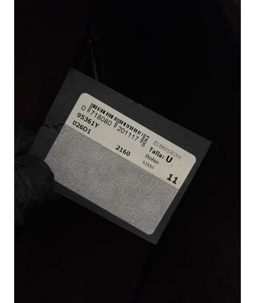 SAINT LAURENT Черная кожаная сумка с короткими ручками, фото 6