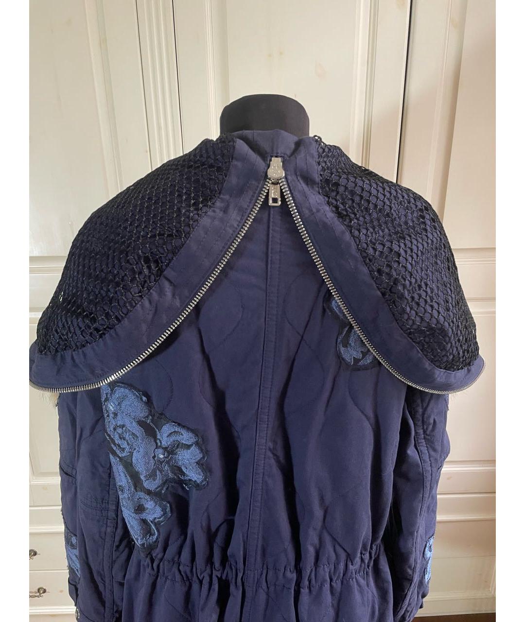3.1 PHILLIP LIM Темно-синяя хлопковая парка, фото 6