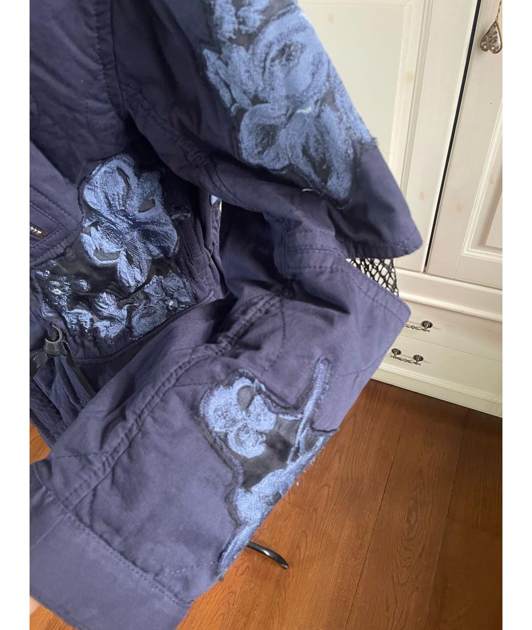 3.1 PHILLIP LIM Темно-синяя хлопковая парка, фото 3