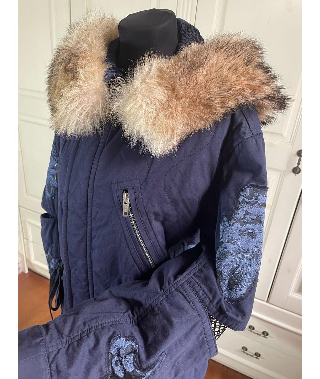 3.1 PHILLIP LIM Темно-синяя хлопковая парка, фото 4