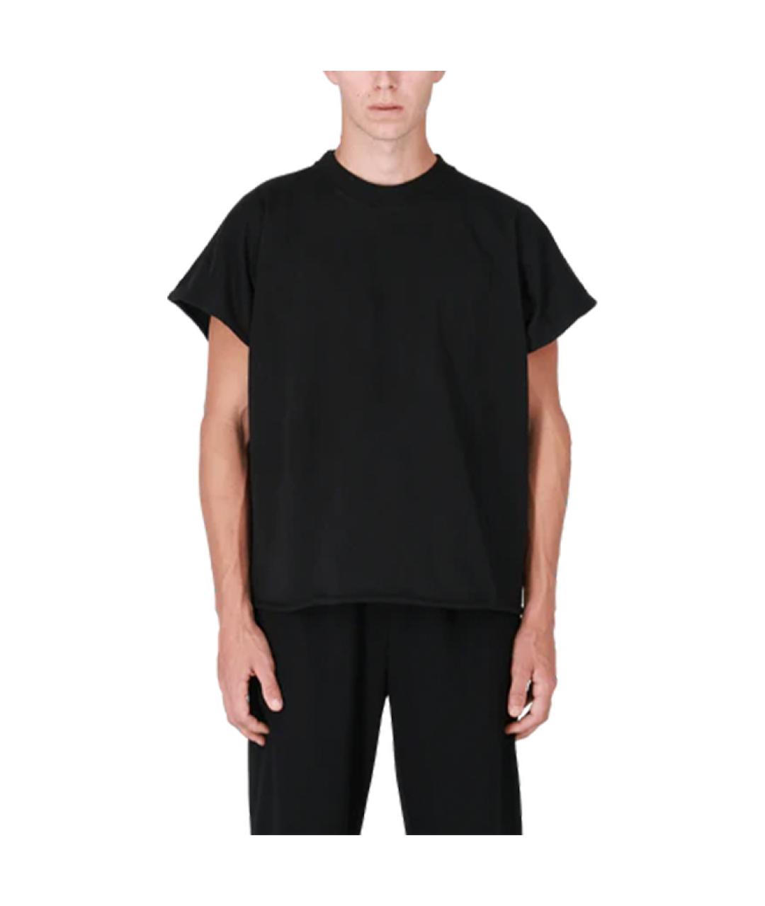 YEEZY Черная хлопковая футболка, фото 2
