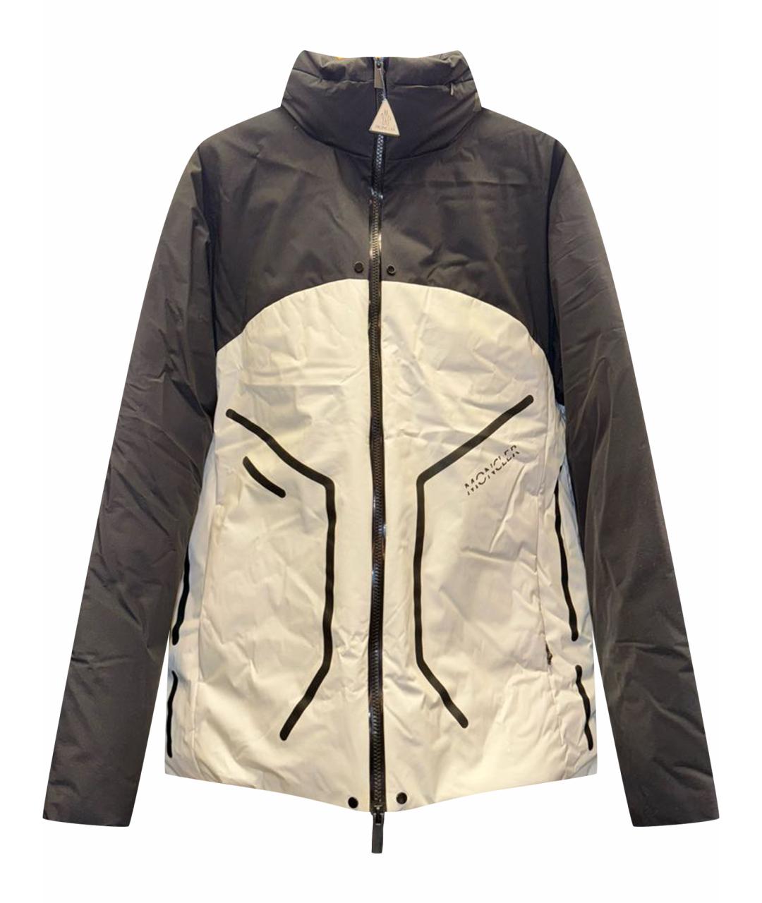 MONCLER Белый пуховик, фото 1