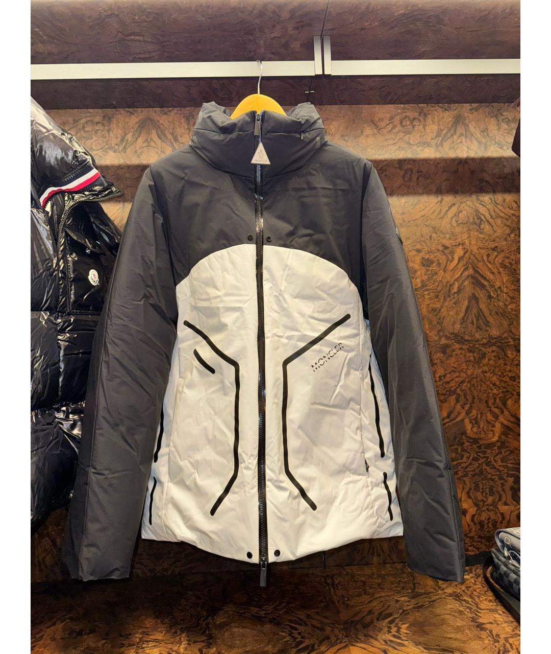 MONCLER Белый пуховик, фото 5