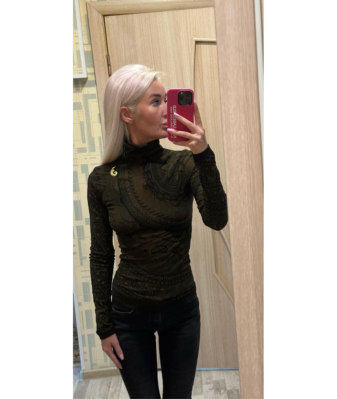 JUST CAVALLI Хаки водолазка, фото 5