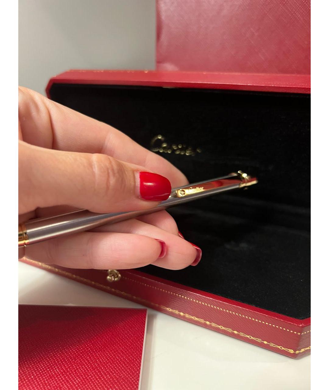 CARTIER Золотая металлическая шариковая ручка, фото 4