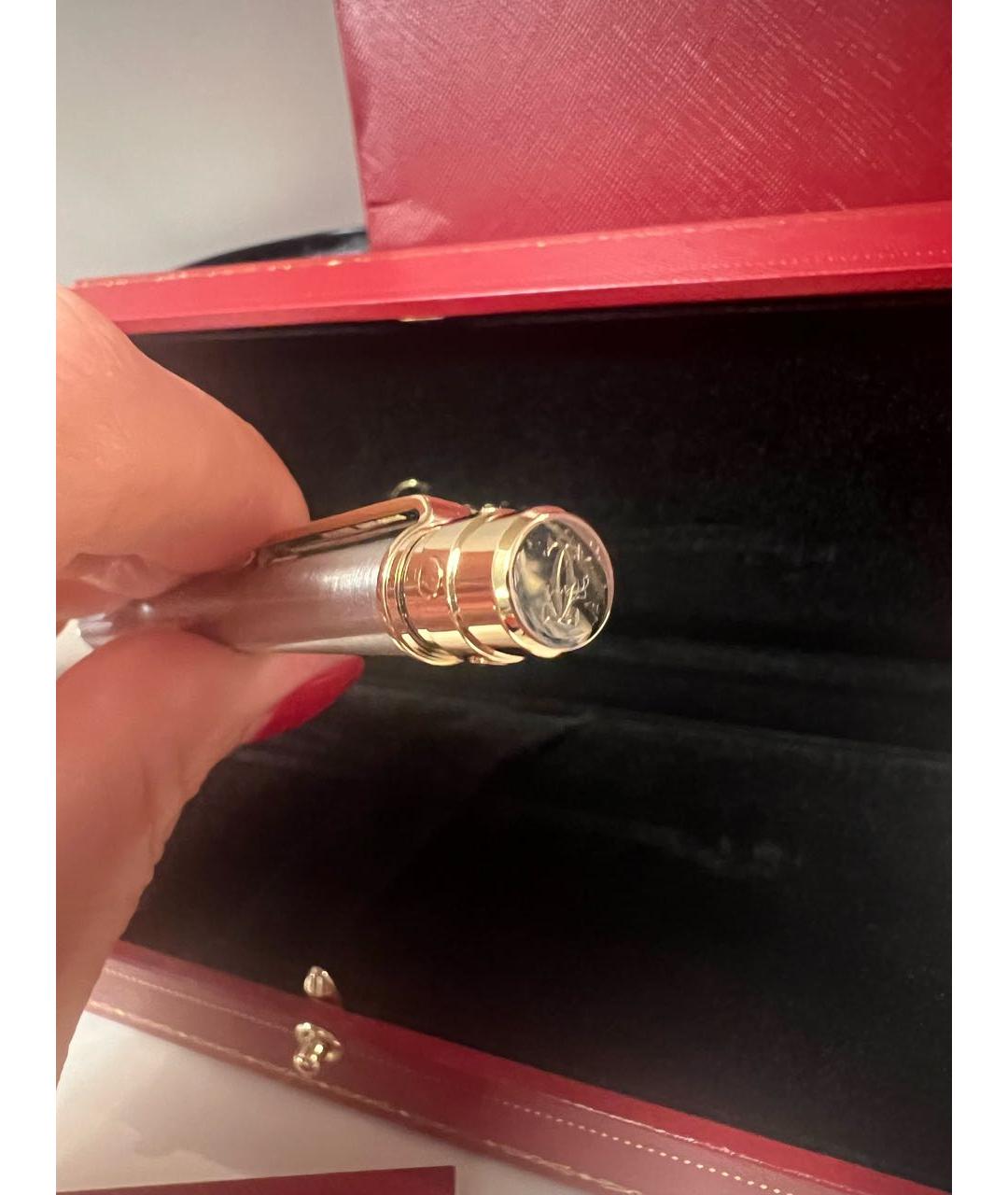 CARTIER Золотая металлическая шариковая ручка, фото 5