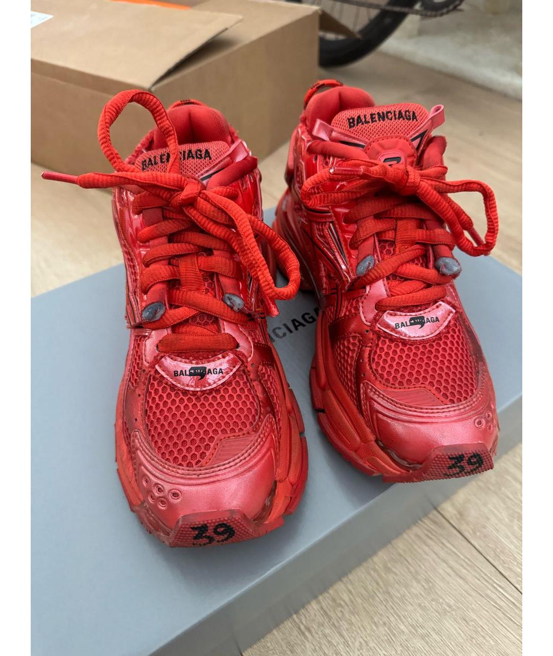 BALENCIAGA Красные кроссовки, фото 2