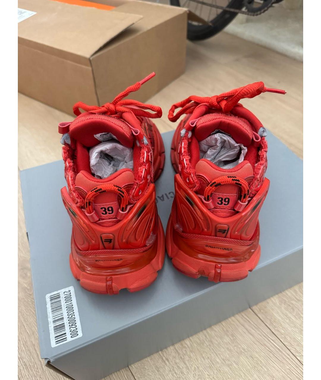 BALENCIAGA Красные кроссовки, фото 7