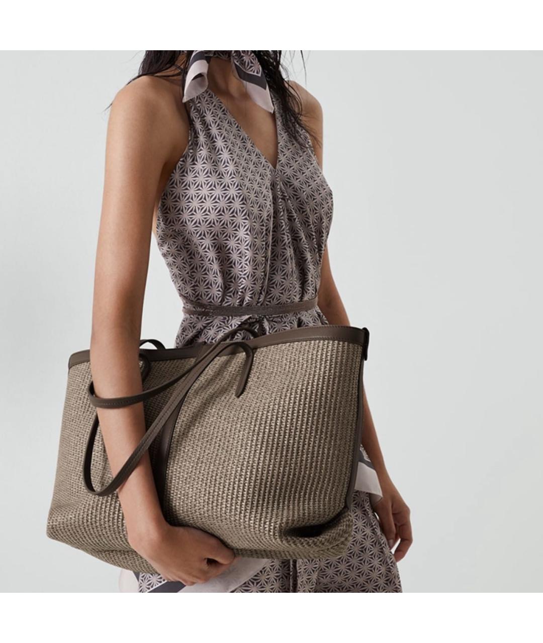 BRUNELLO CUCINELLI Коричневая сумка тоут, фото 4