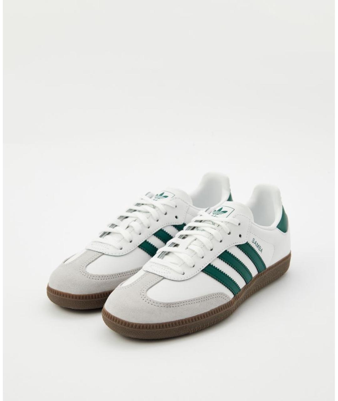 ADIDAS Белые кожаные кроссовки, фото 3