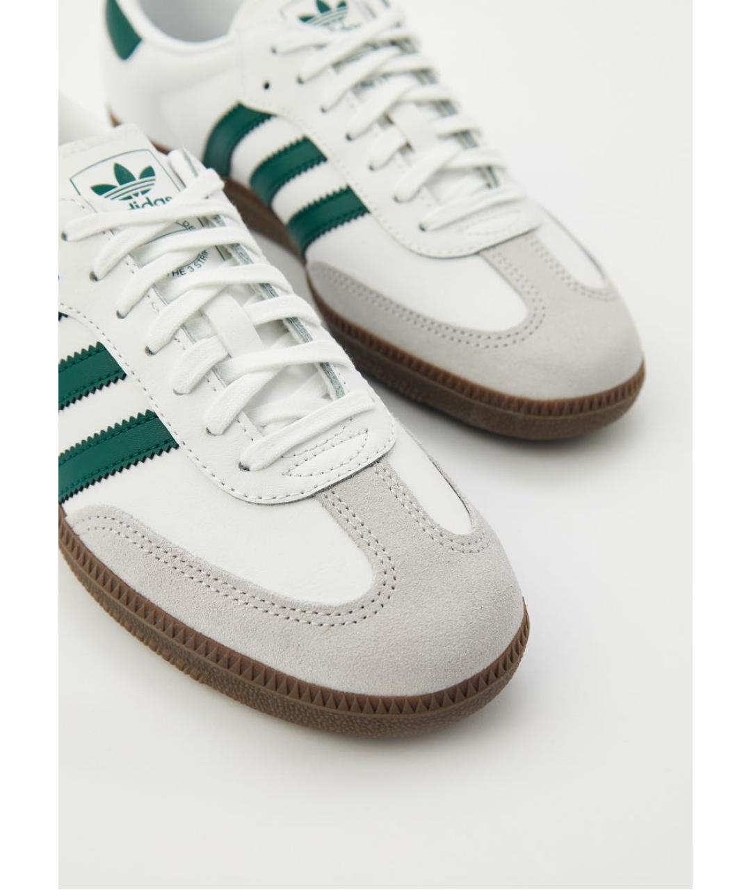 ADIDAS Белые кожаные кроссовки, фото 2