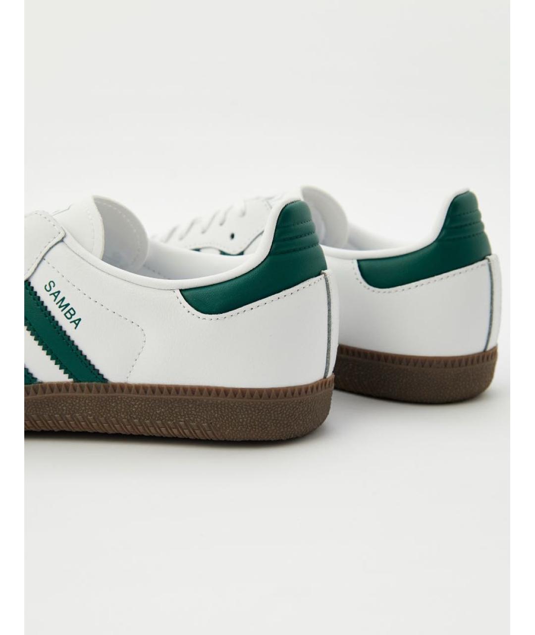 ADIDAS Белые кожаные кроссовки, фото 4