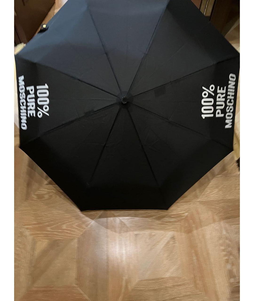 MOSCHINO Черный зонт, фото 7