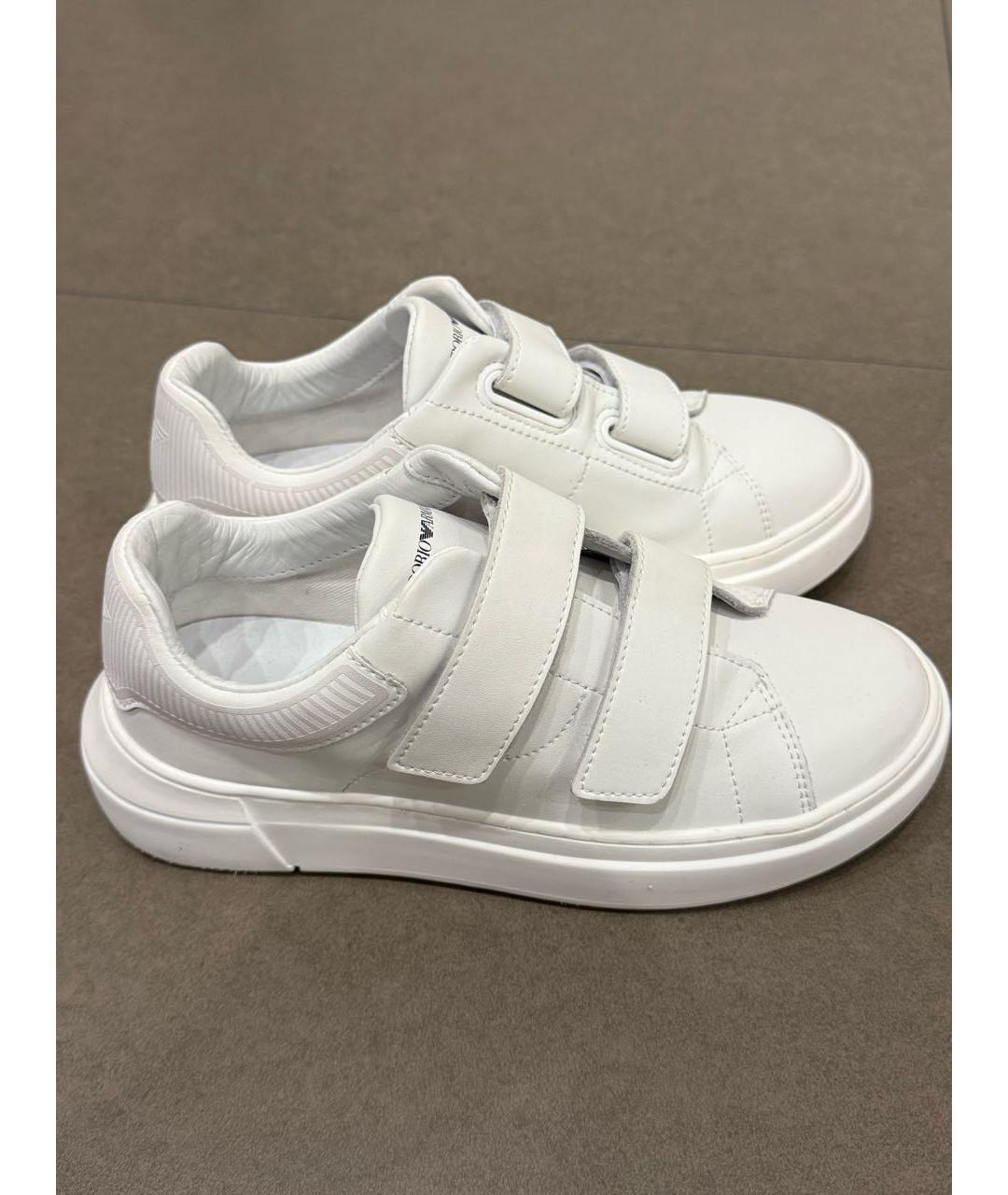 EMPORIO ARMANI Белые кеды, фото 4