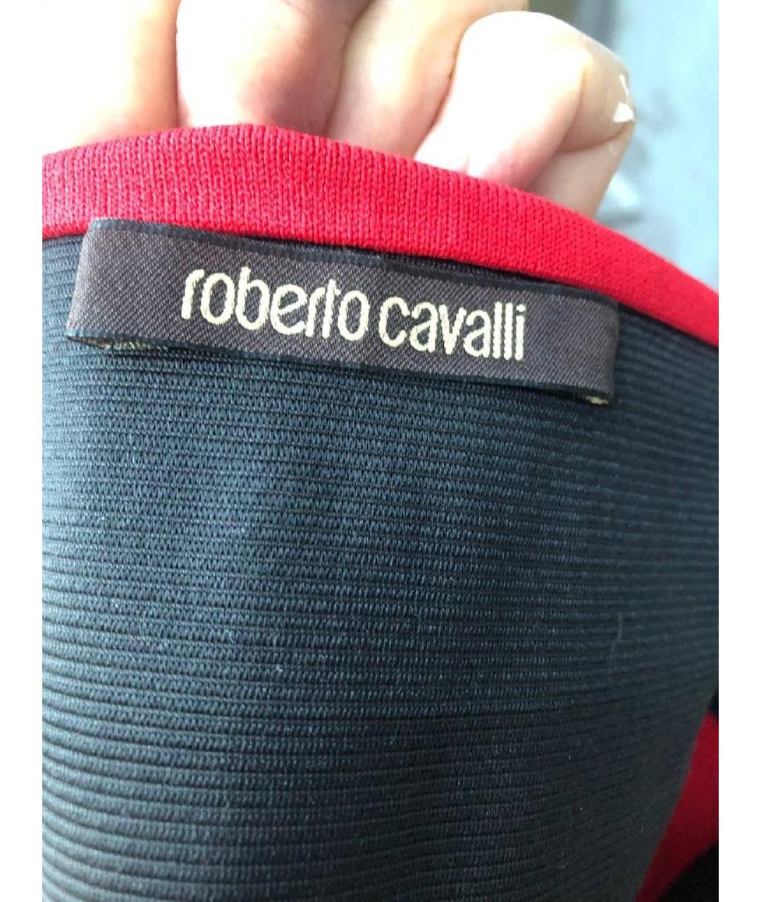 ROBERTO CAVALLI Красная вискозная юбка мини, фото 2