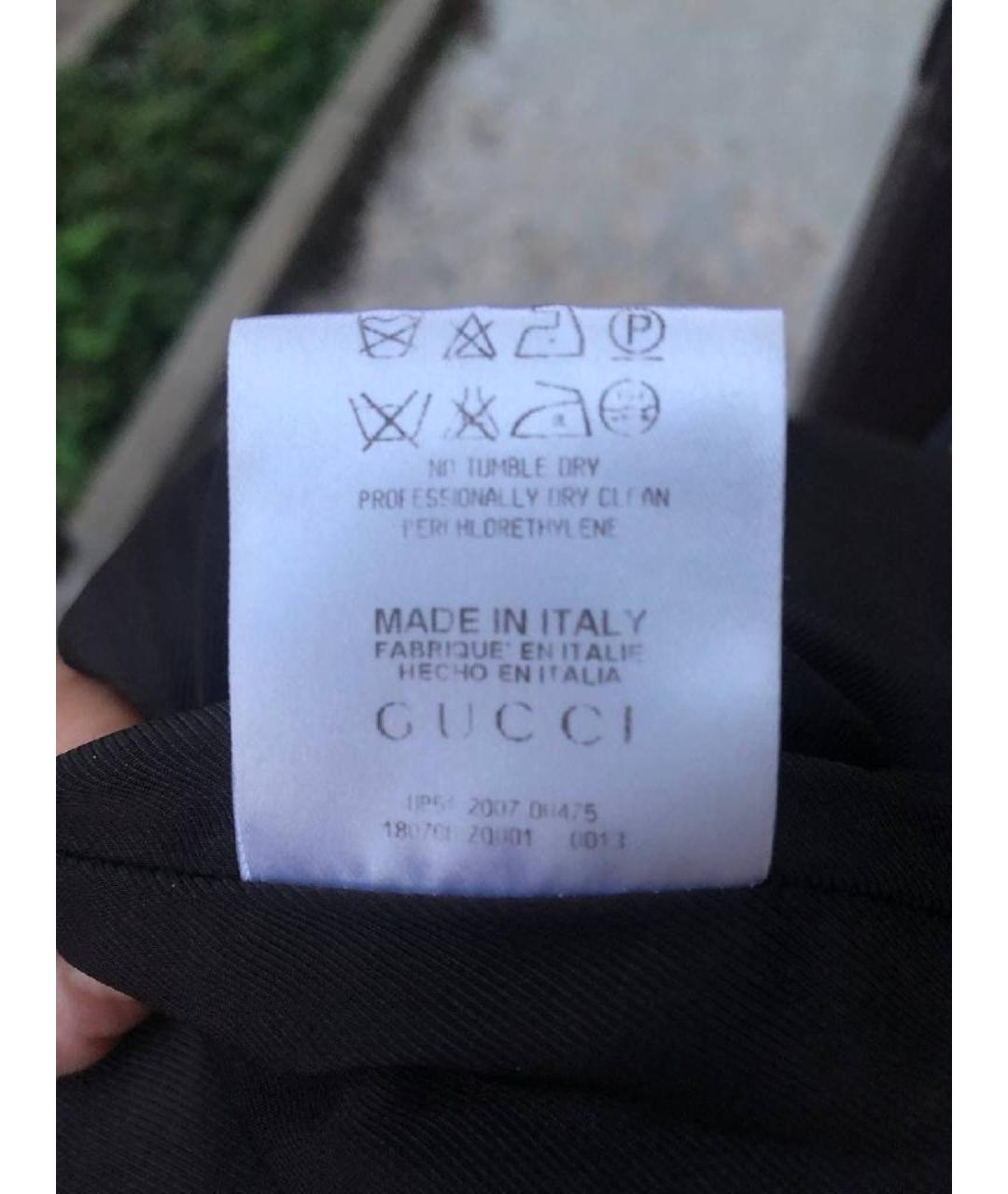 GUCCI Бордовое вискозное повседневное платье, фото 4