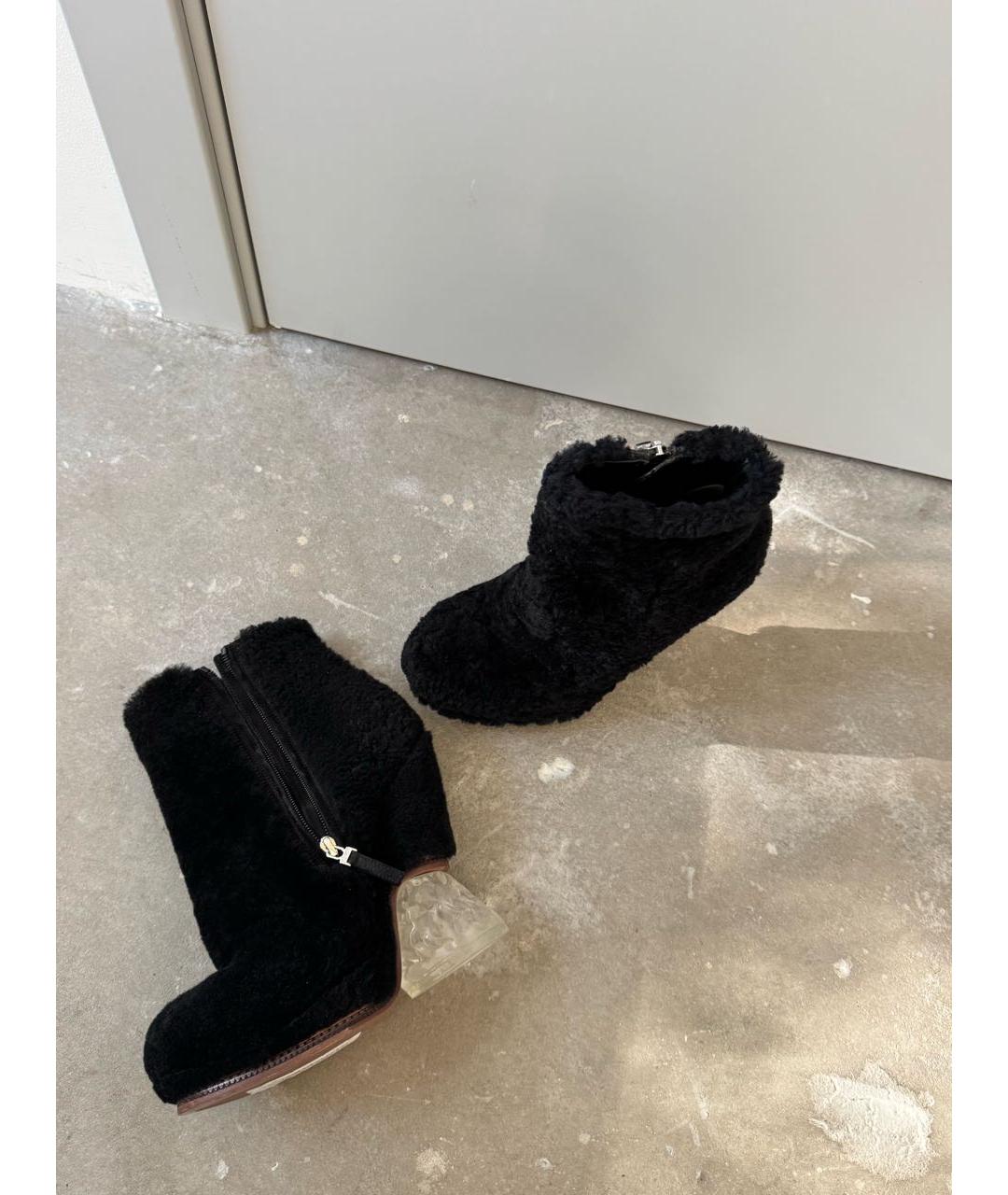 FENDI Черные ботильоны, фото 5