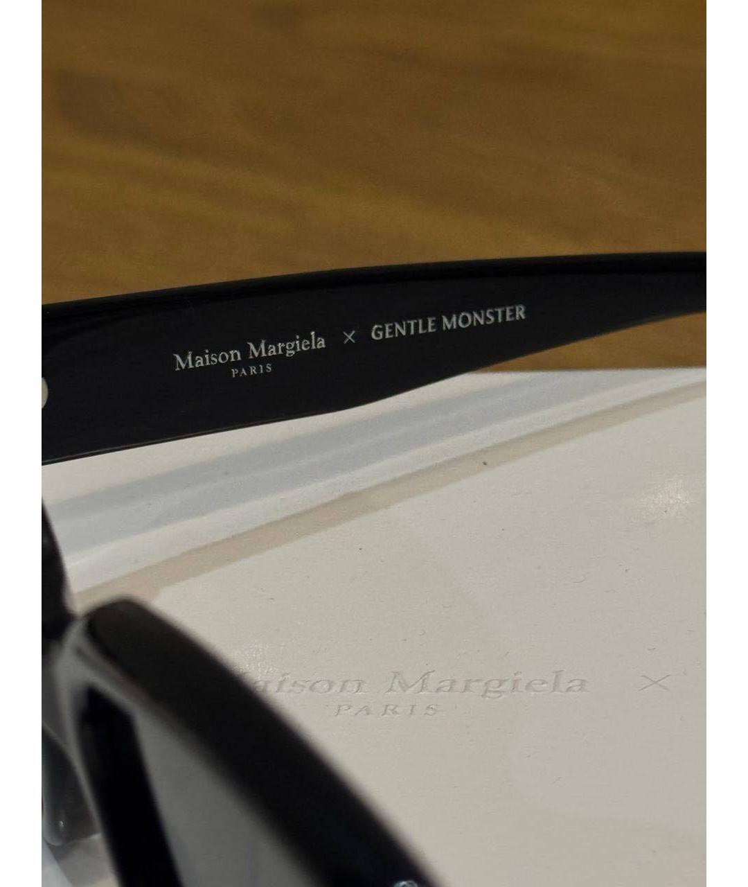 MAISON MARGIELA Черные пластиковые солнцезащитные очки, фото 4