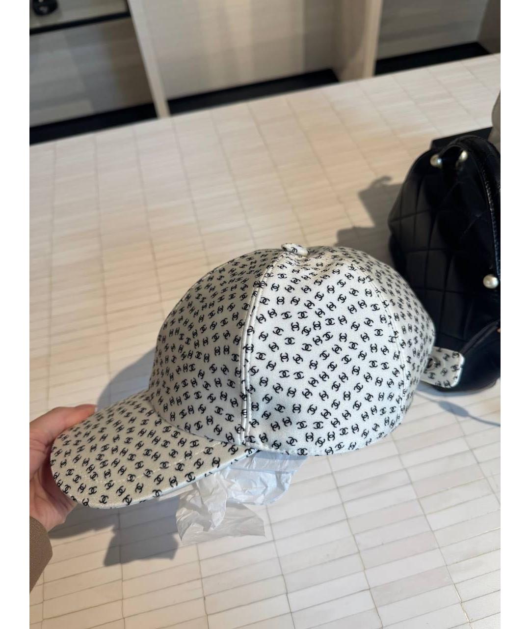 CHANEL Белая кепка, фото 2