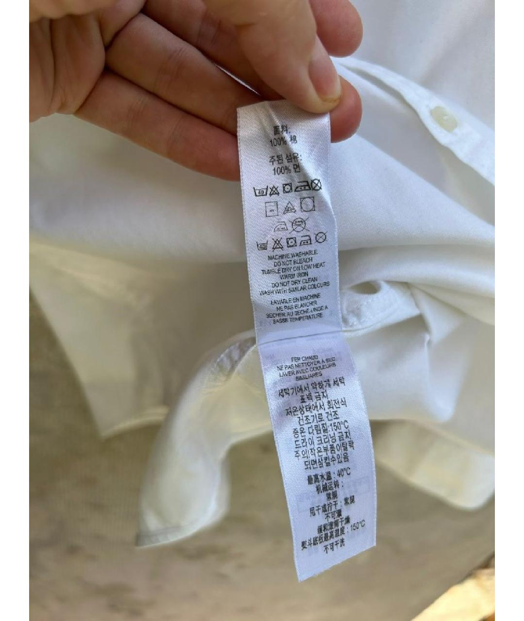 BURBERRY Белая хлопковая детская рубашка, фото 2