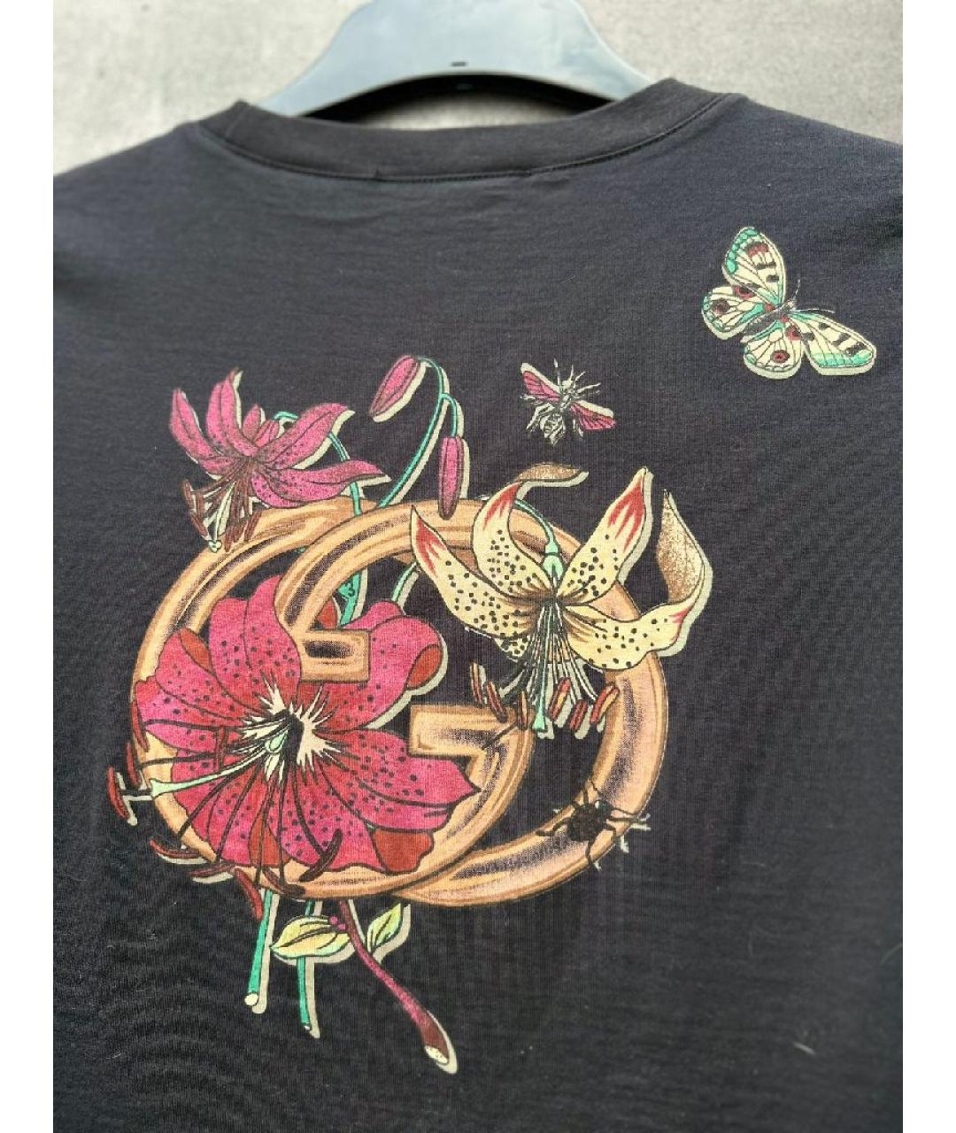 GUCCI Черная футболка, фото 7