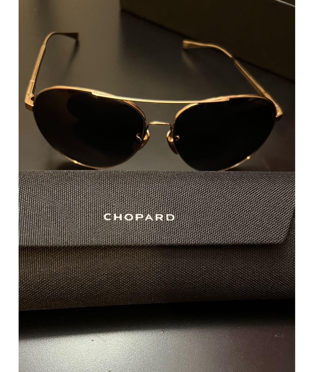 CHOPARD Темно-синие металлические солнцезащитные очки, фото 2