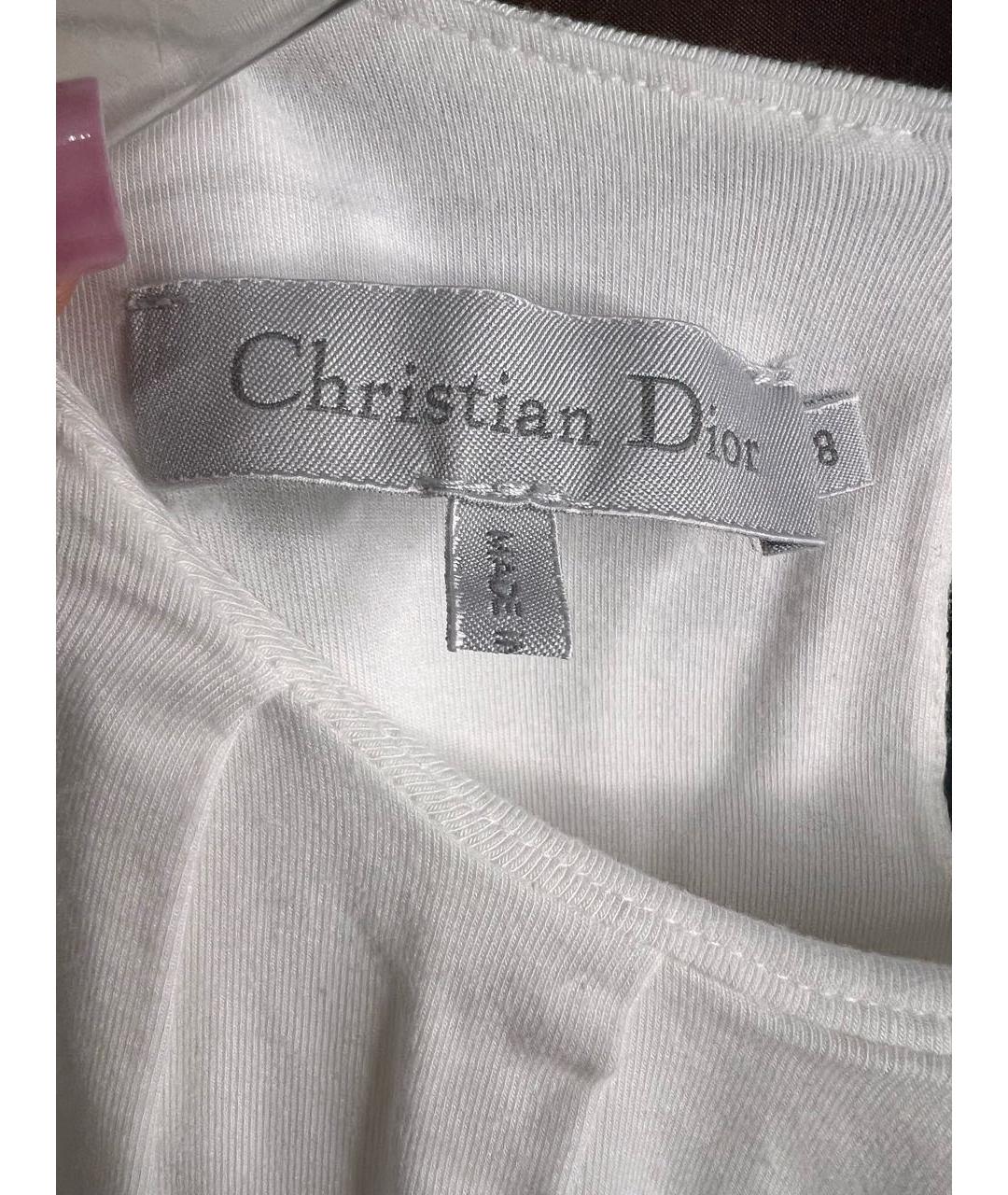 CHRISTIAN DIOR Белая вискозная рубашка/блузка, фото 4