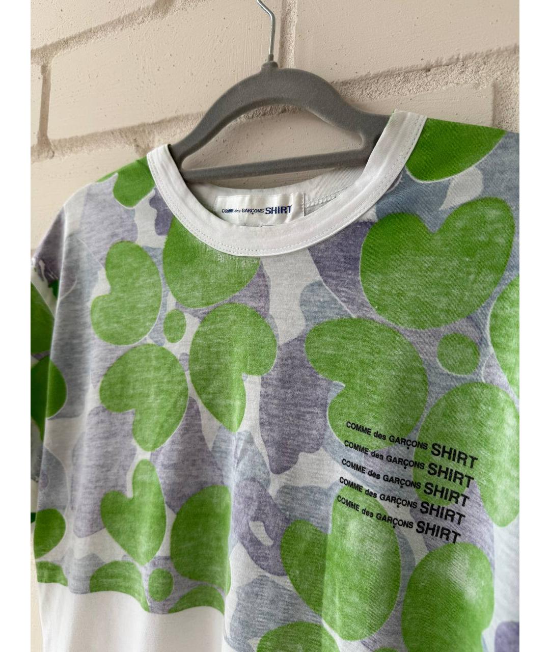 COMME DES GARÇONS Белая хлопковая футболка, фото 3