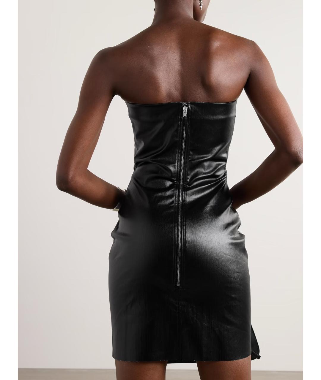 RICK OWENS Черное коктейльное платье, фото 3