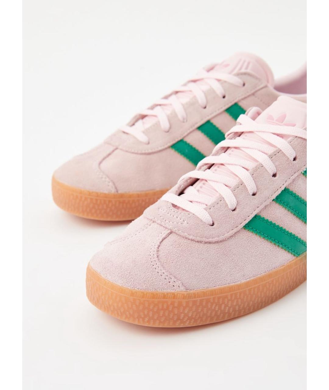 ADIDAS Розовые замшевые кроссовки, фото 2