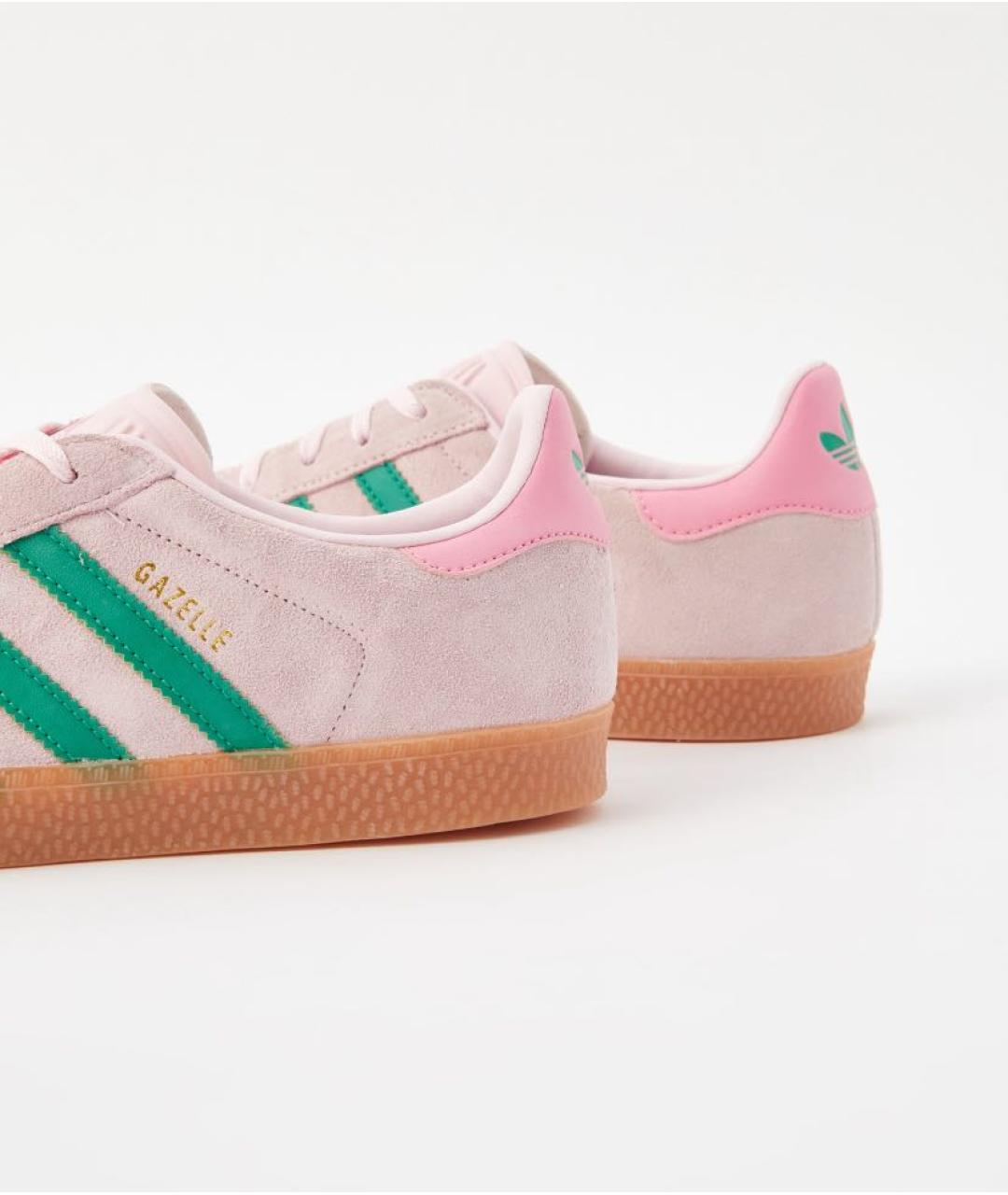 ADIDAS Розовые замшевые кроссовки, фото 4