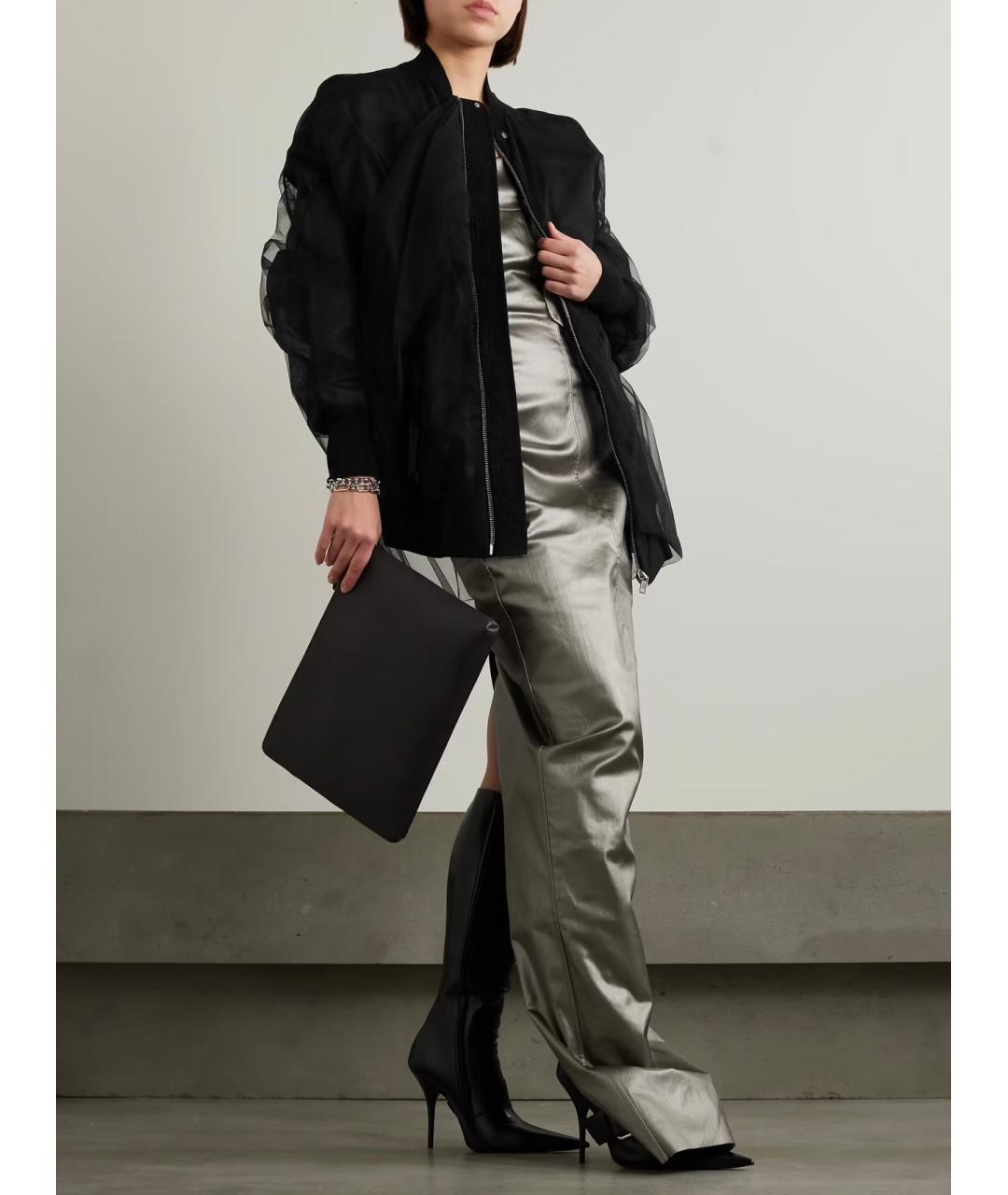 RICK OWENS Черная куртка, фото 4