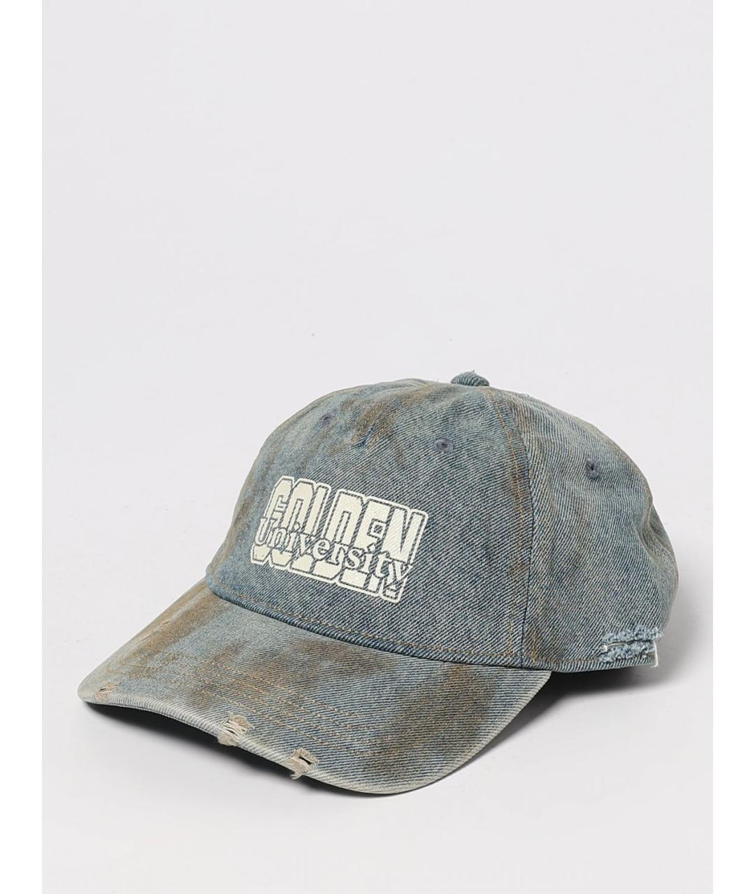 GOLDEN GOOSE DELUXE BRAND Голубая хлопковая кепка/бейсболка, фото 4