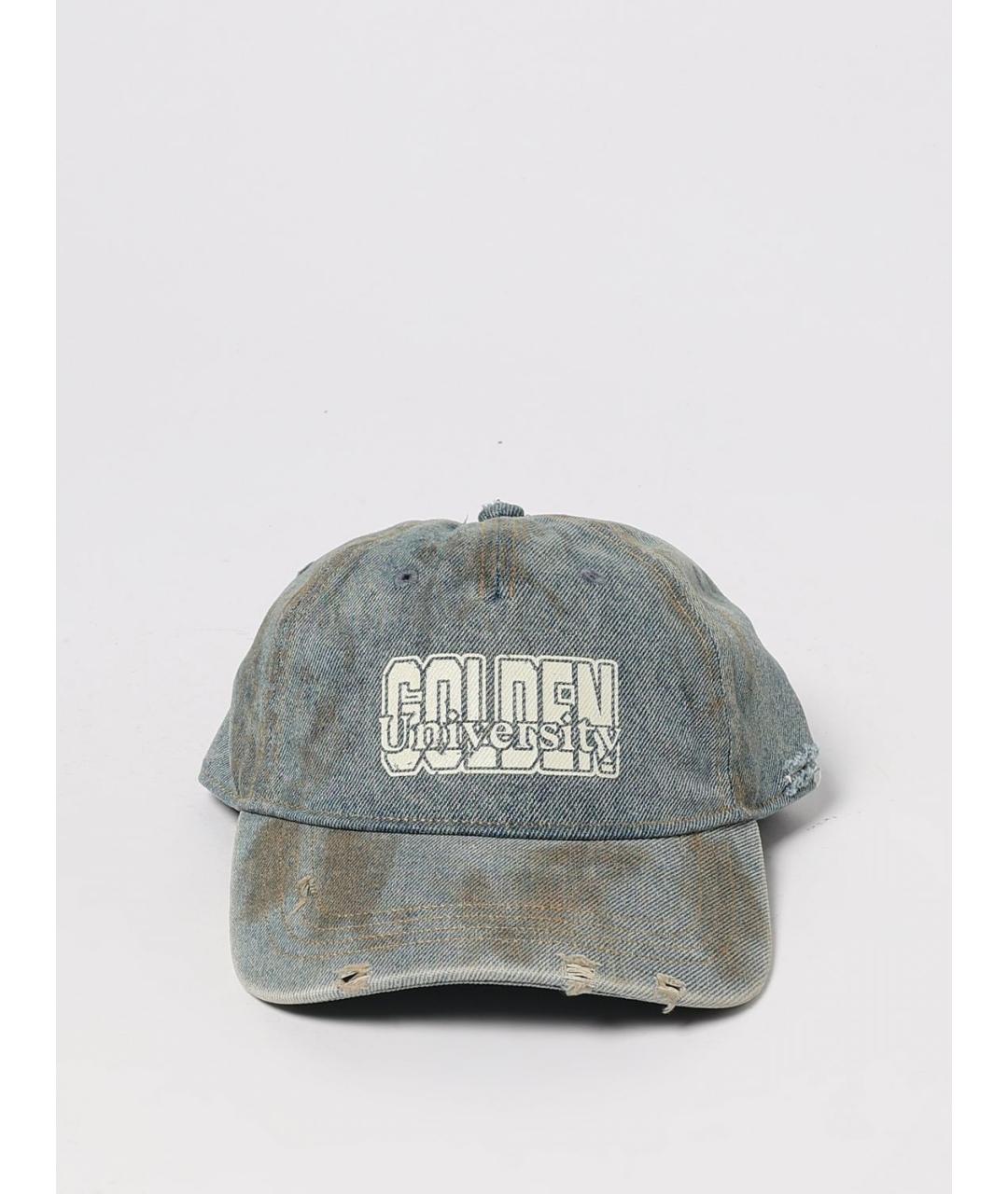 GOLDEN GOOSE DELUXE BRAND Голубая хлопковая кепка/бейсболка, фото 2