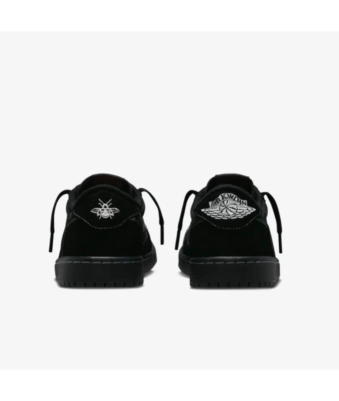 JORDAN Черные кожаные кроссовки, фото 4