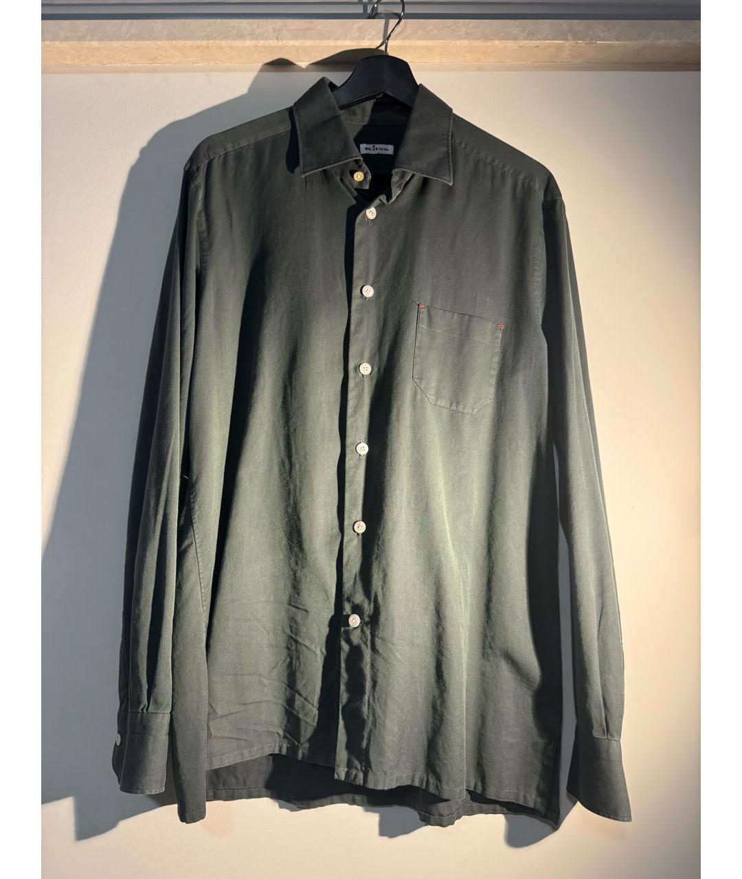 KITON Хаки кэжуал рубашка, фото 6