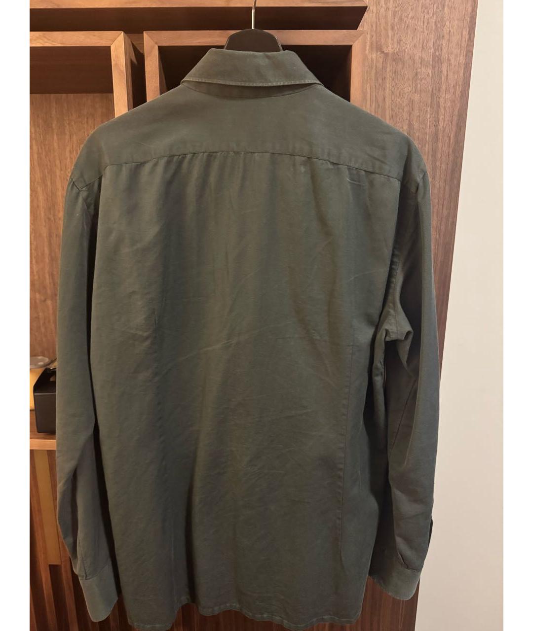 KITON Хаки кэжуал рубашка, фото 2