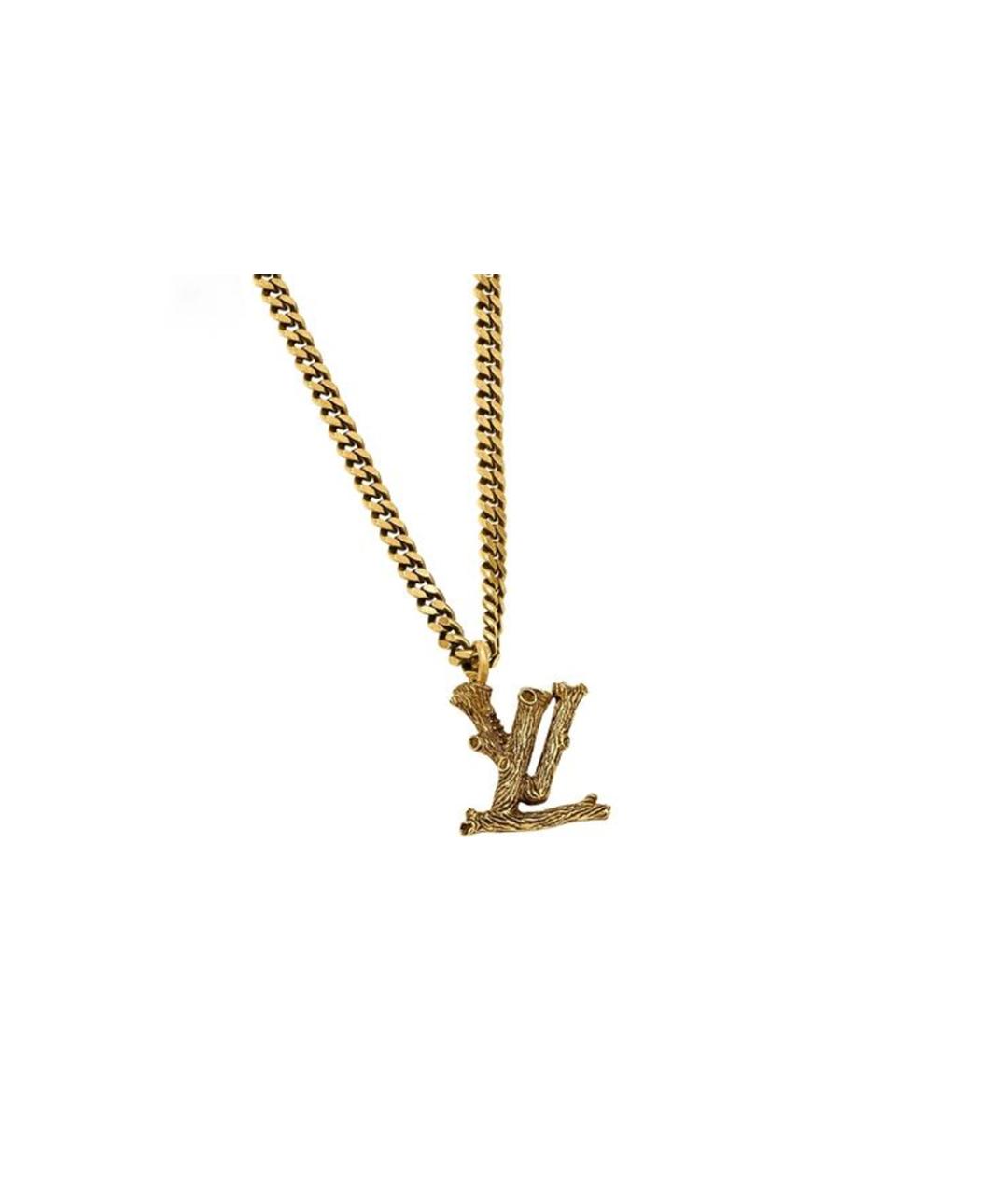 LOUIS VUITTON Золотая металлическая подвеска, фото 2