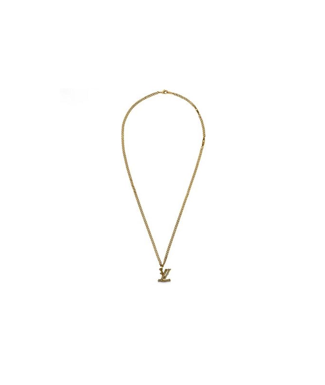 LOUIS VUITTON Золотая металлическая подвеска, фото 3