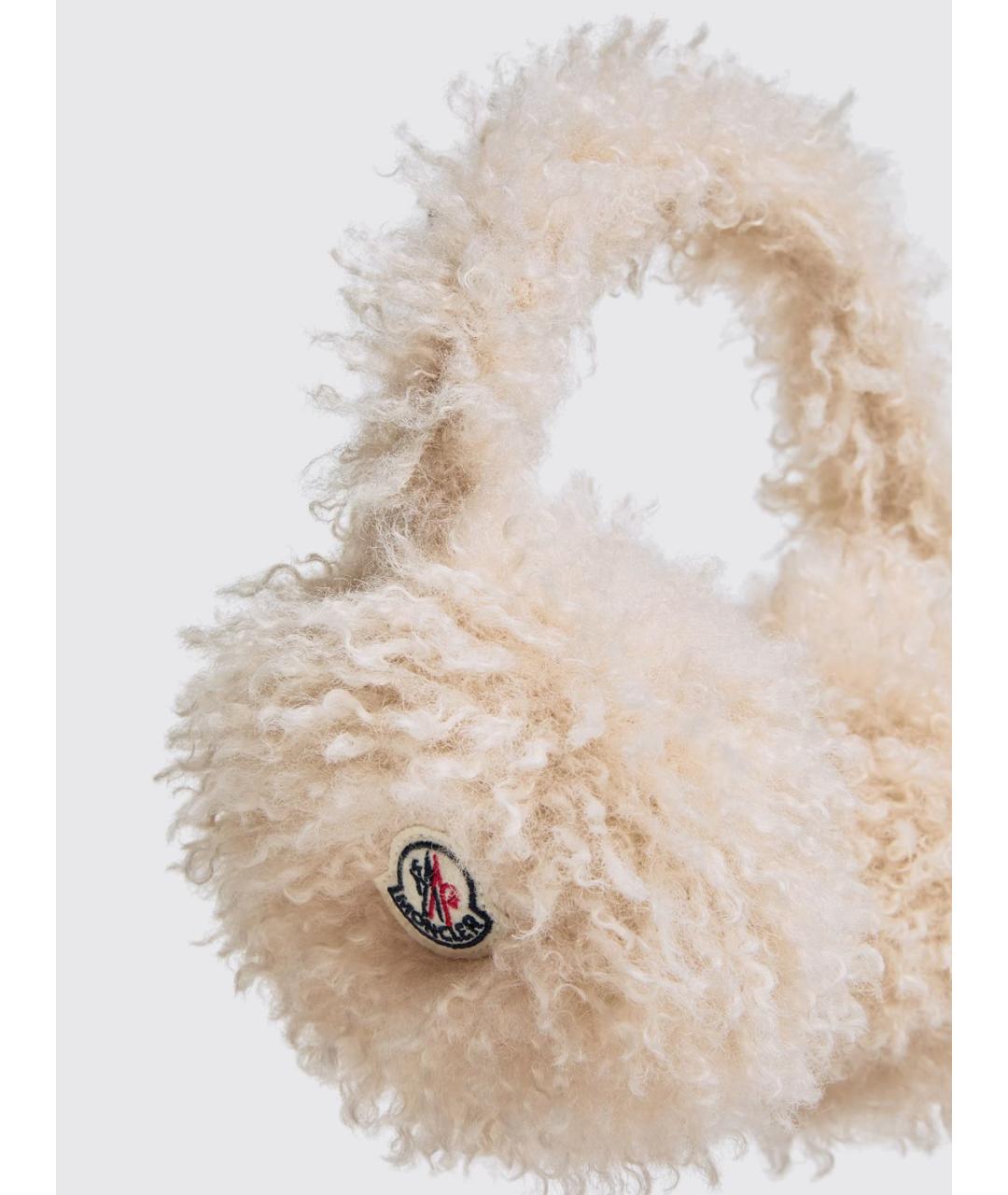 MONCLER Бежевые синтетические наушники, фото 2