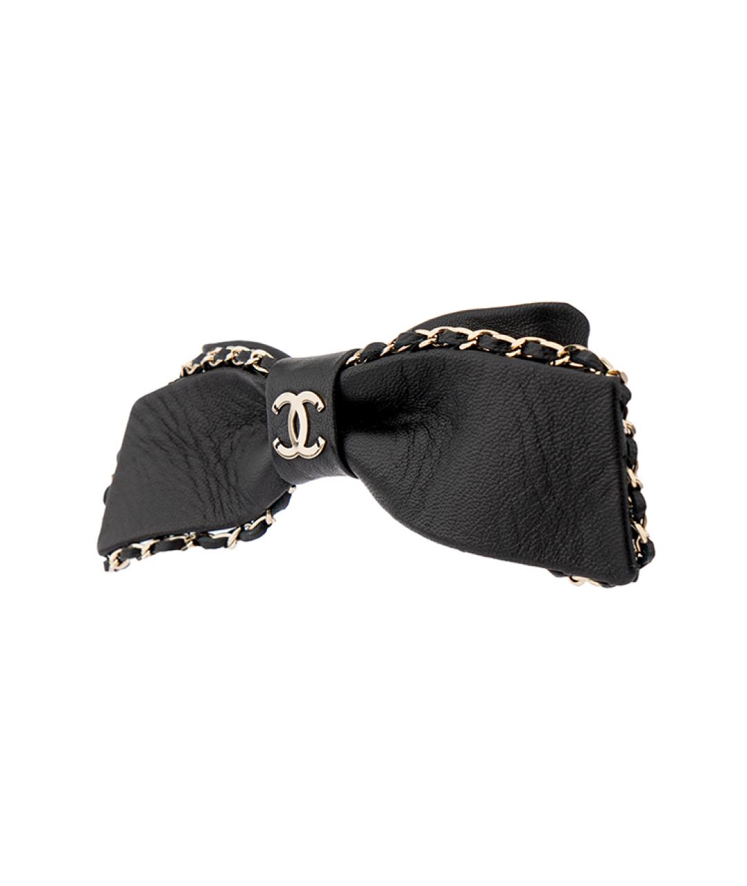 CHANEL Черная заколка, фото 2
