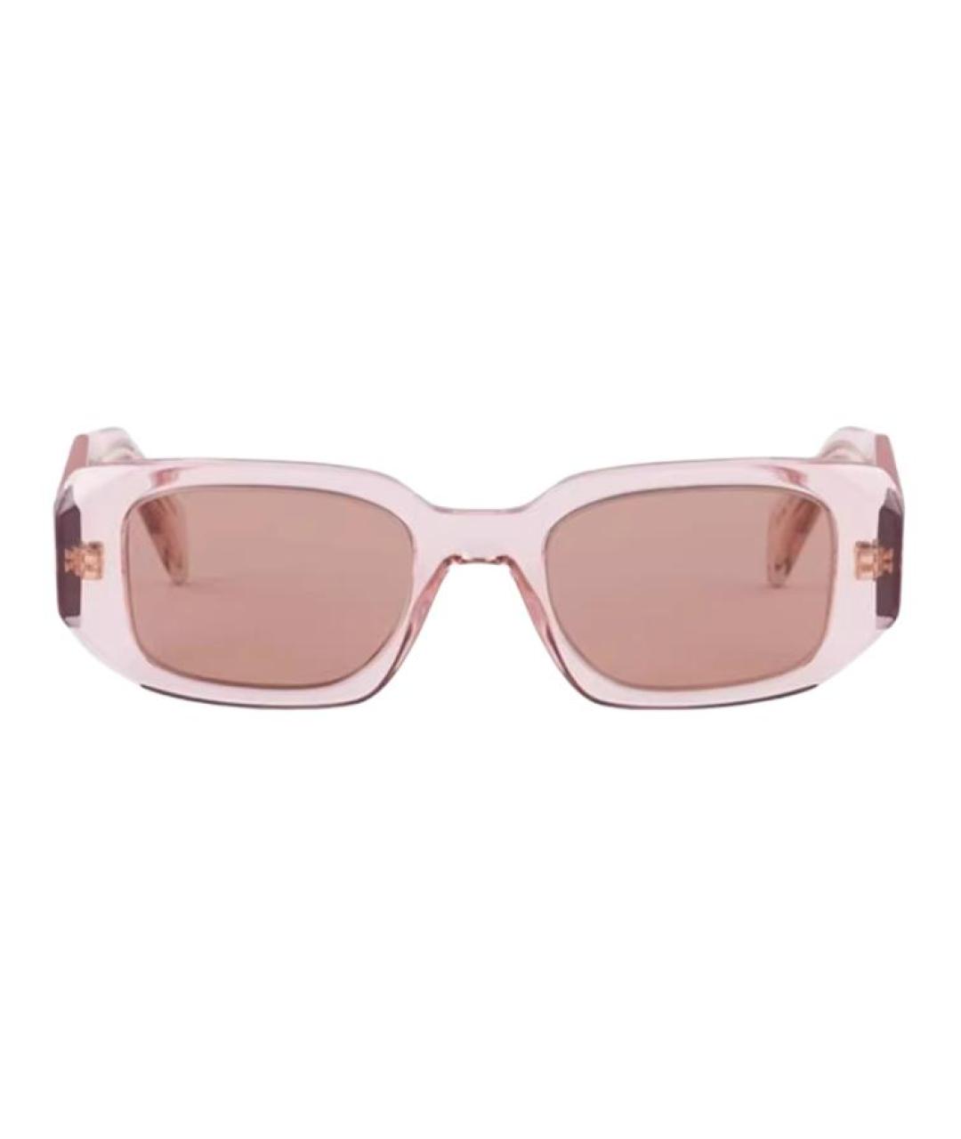 PRADA Розовые пластиковые солнцезащитные очки, фото 2