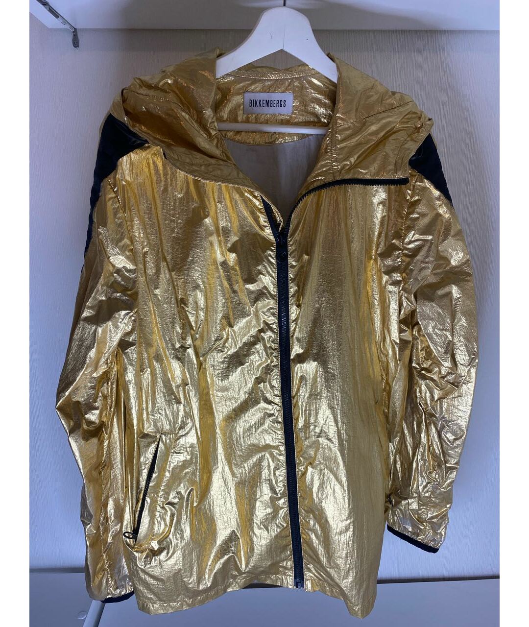 BIKKEMBERGS Золотая полиэстеровая куртка, фото 5