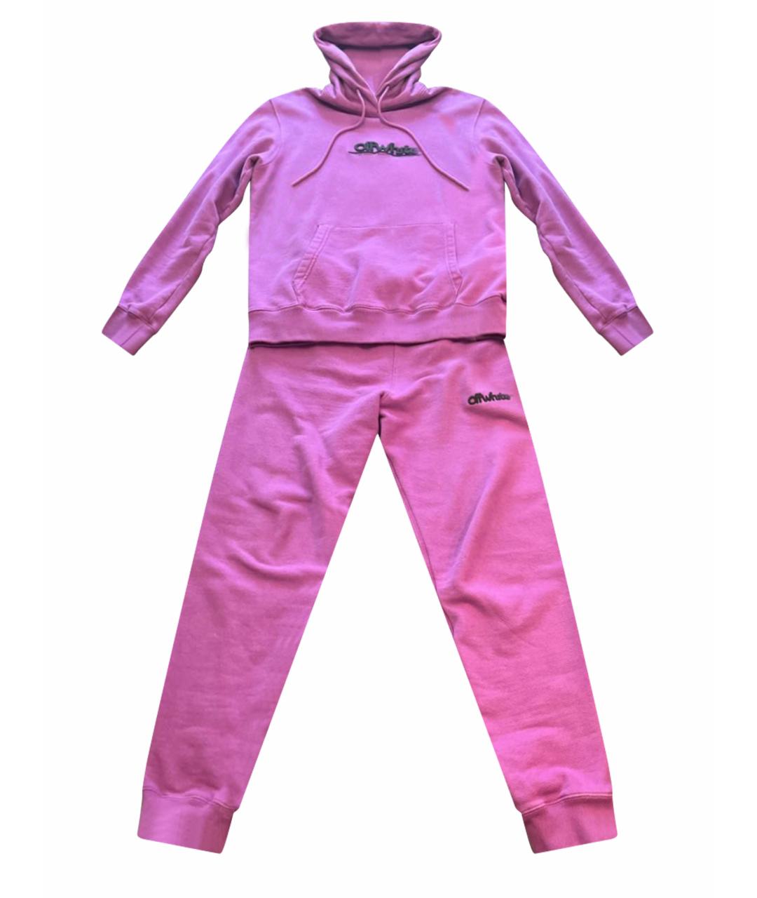 OFF-WHITE Фиолетовый хлопковый спортивный костюм, фото 1