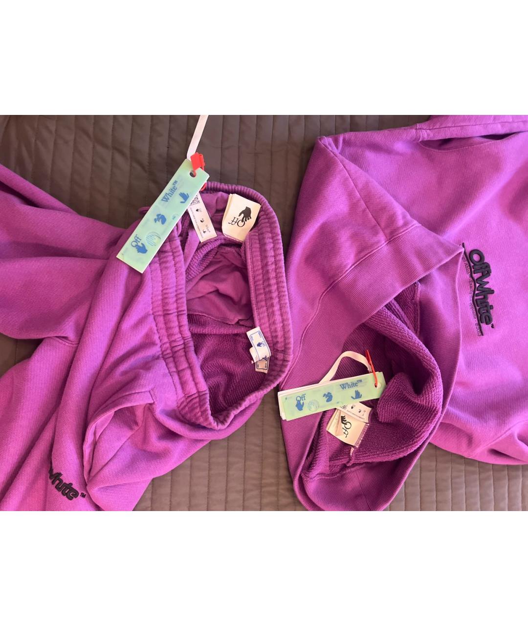 OFF-WHITE Фиолетовый хлопковый спортивный костюм, фото 3