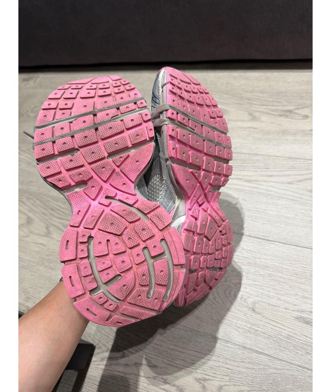 BALENCIAGA Розовые текстильные кроссовки, фото 6