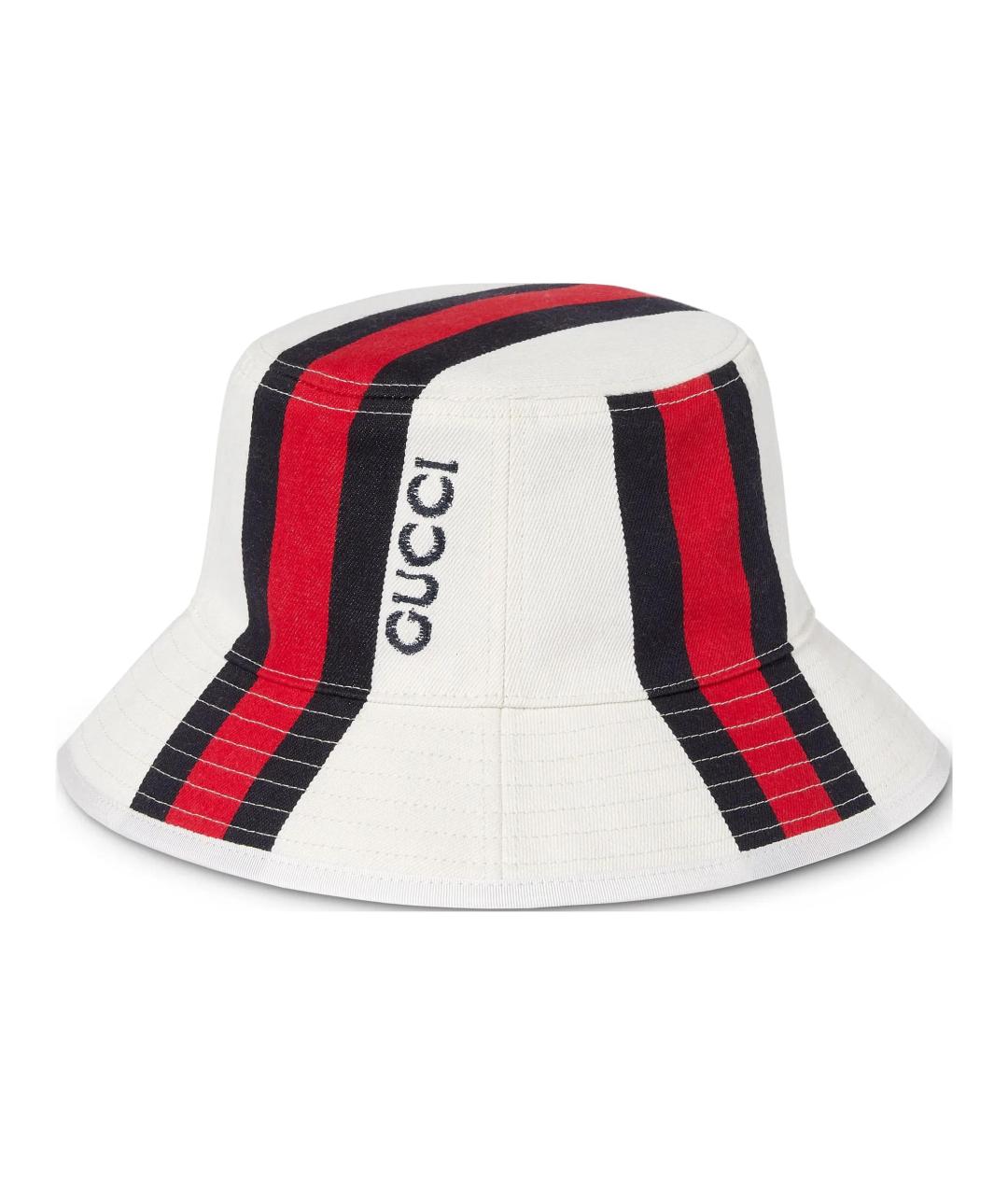 GUCCI Белая хлопковая панама, фото 1