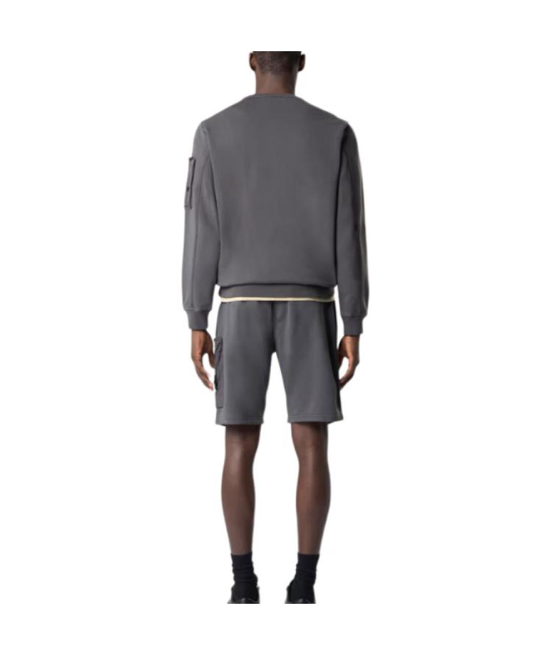 STONE ISLAND Серые шорты, фото 3