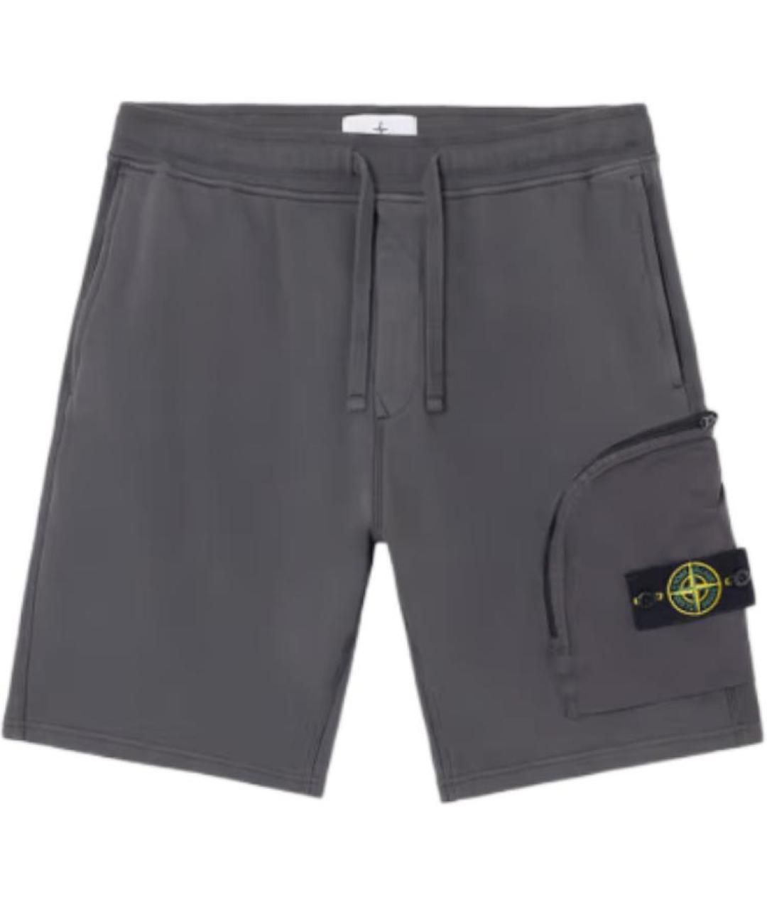 STONE ISLAND Серые шорты, фото 1